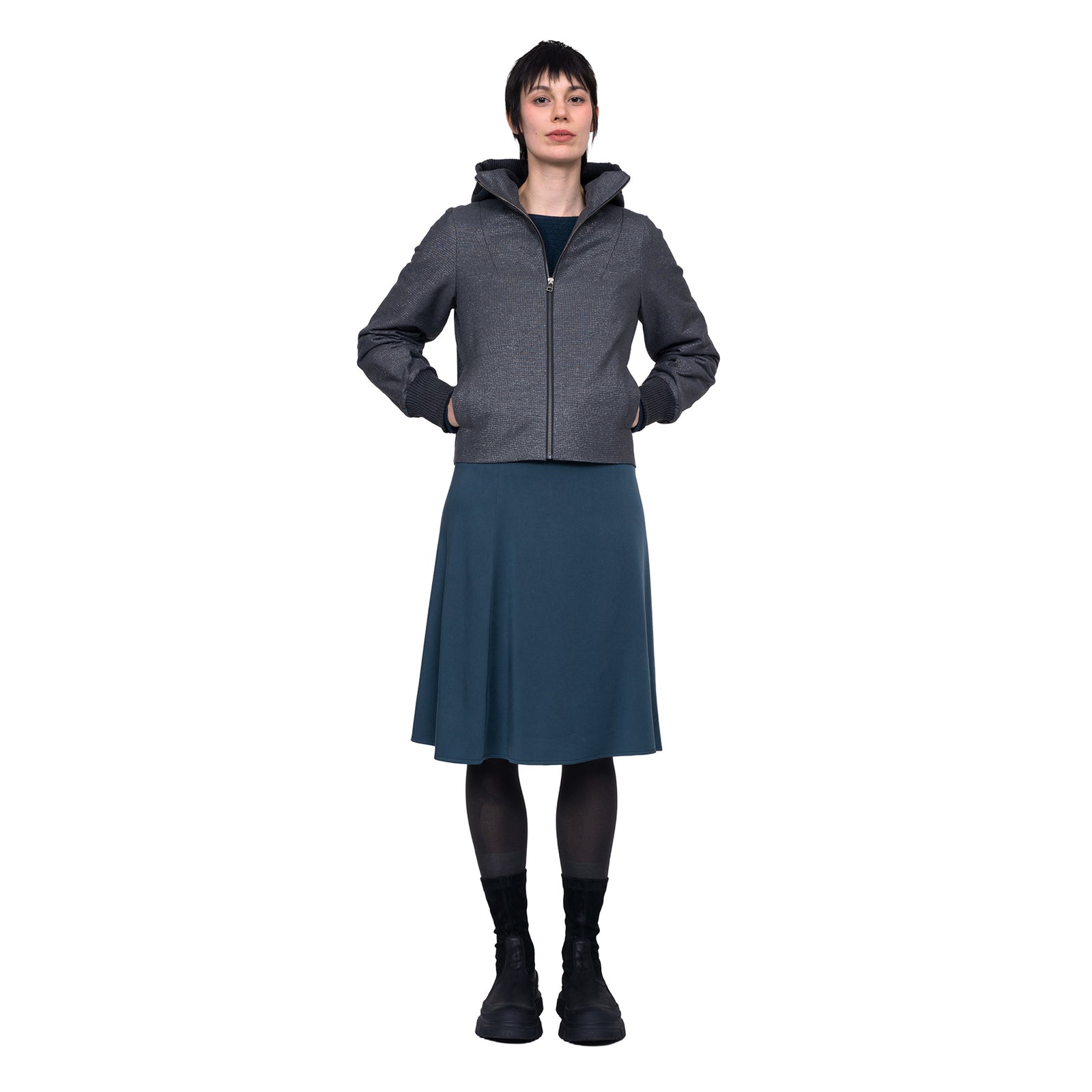 Kapuzenjacke Cotton, RV Taschen, Steppfutter