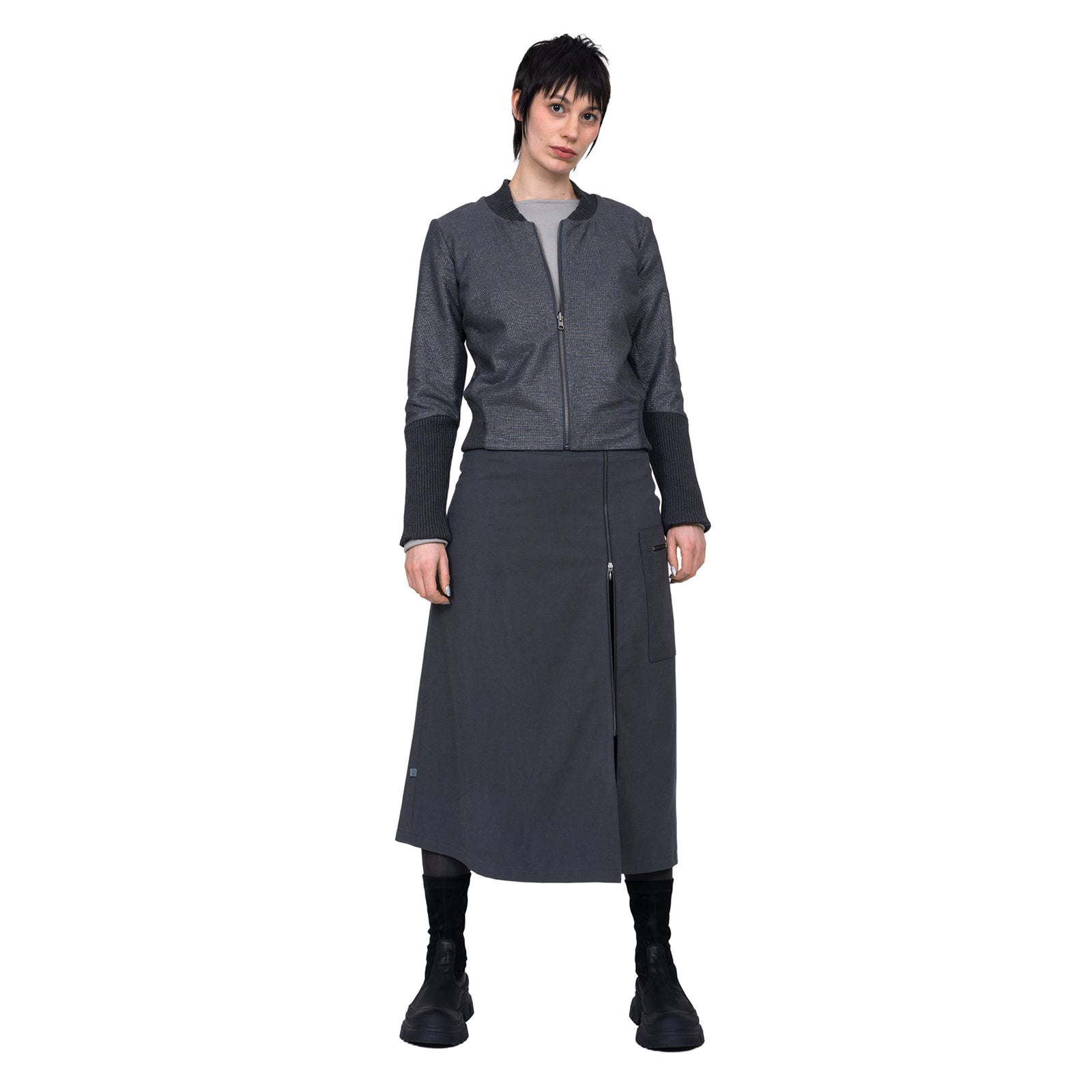 Blousonjacke zum Wenden (silver/grey)