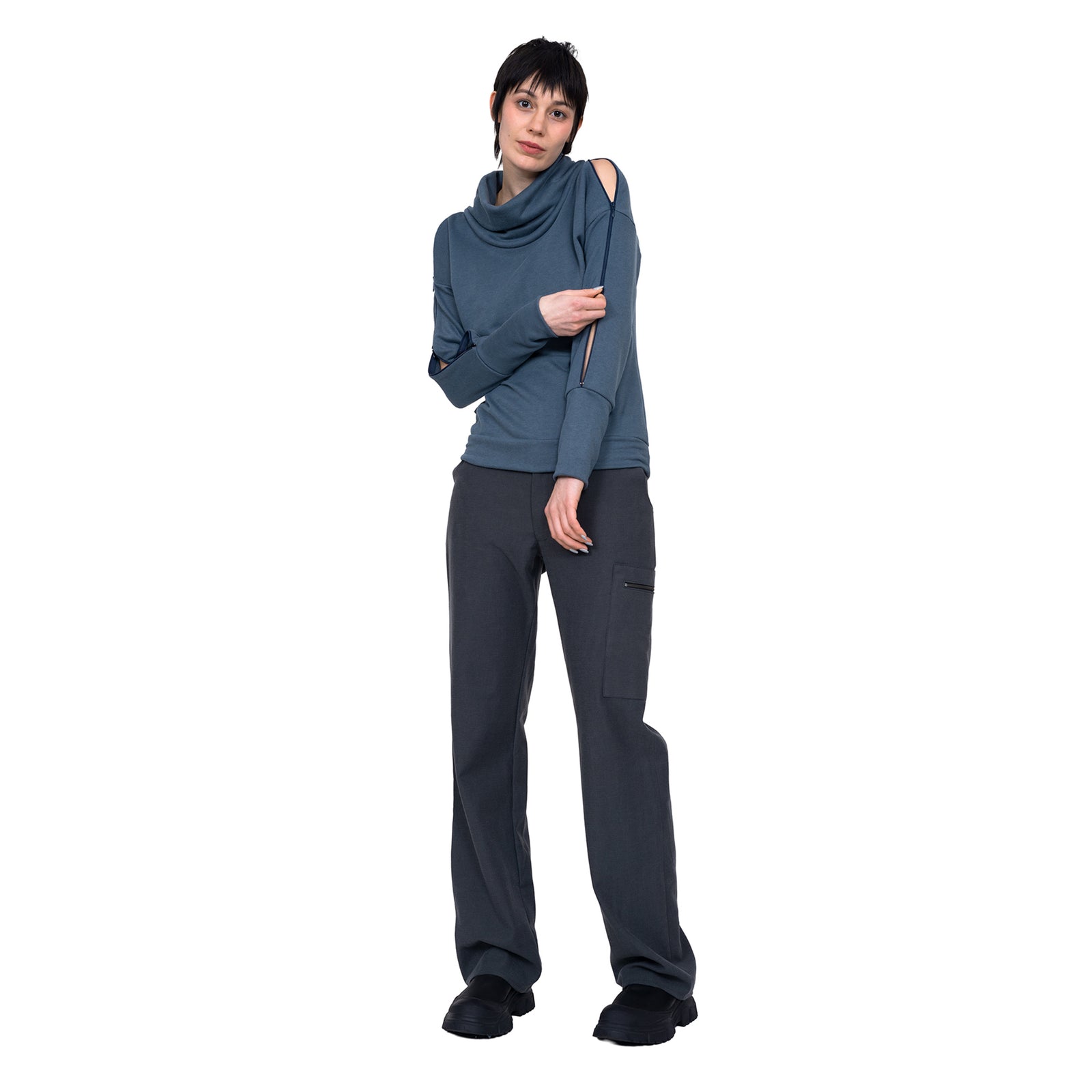 Sweatrolli, RV-Ärmel, blue