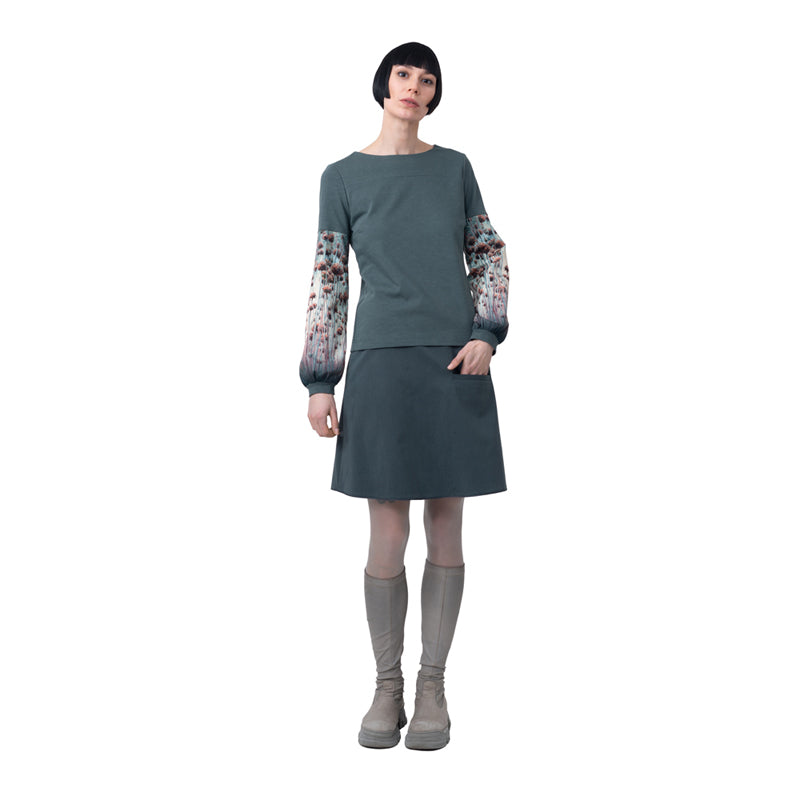 Shirt mit Printärmel, verschiedene Farben &amp; Muster