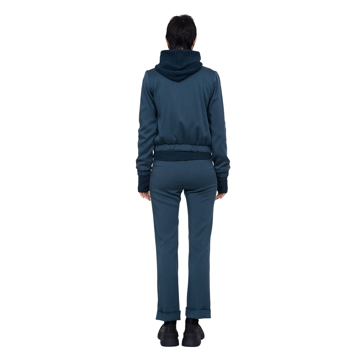 Satinjacke mit Taschen
