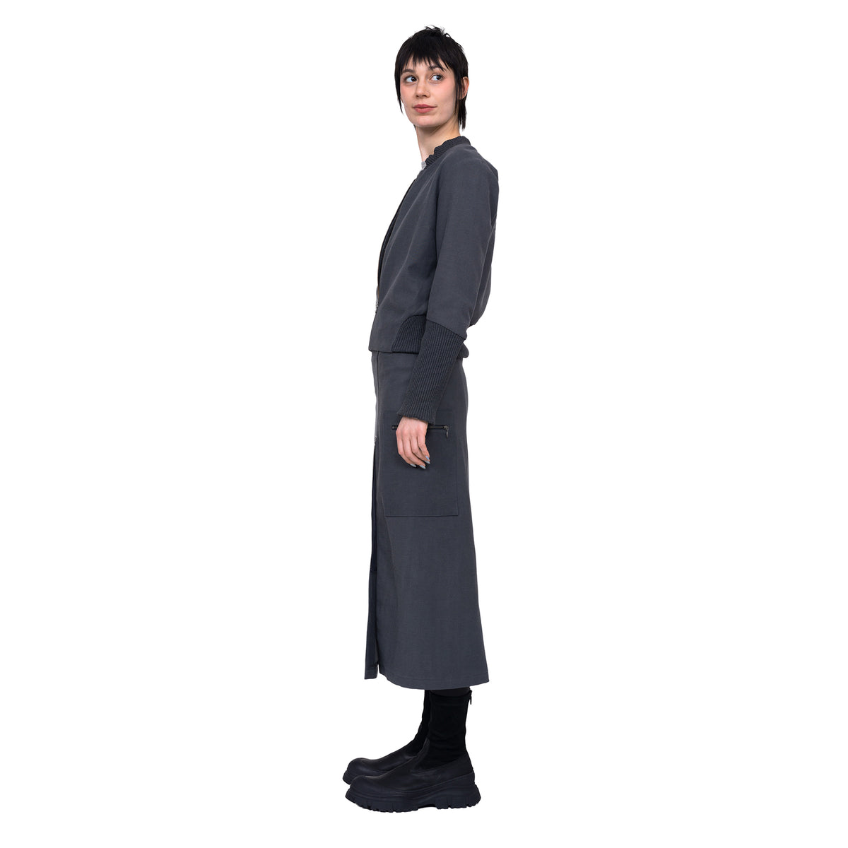 Blousonjacke zum Wenden (silver/grey)