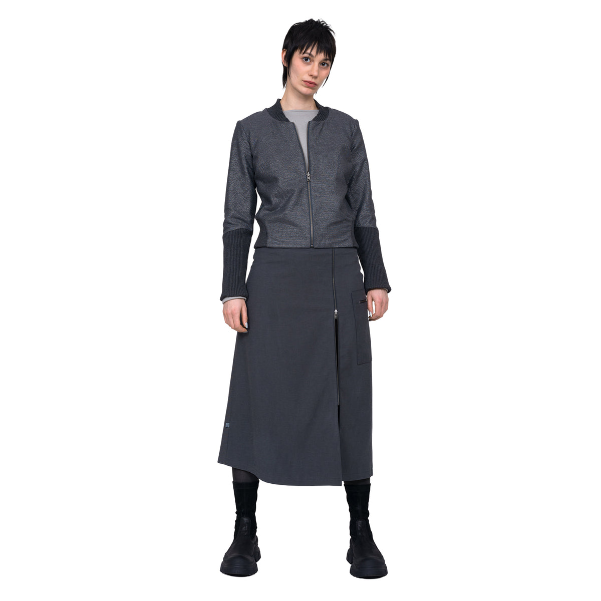 Blousonjacke zum Wenden (silver/grey)
