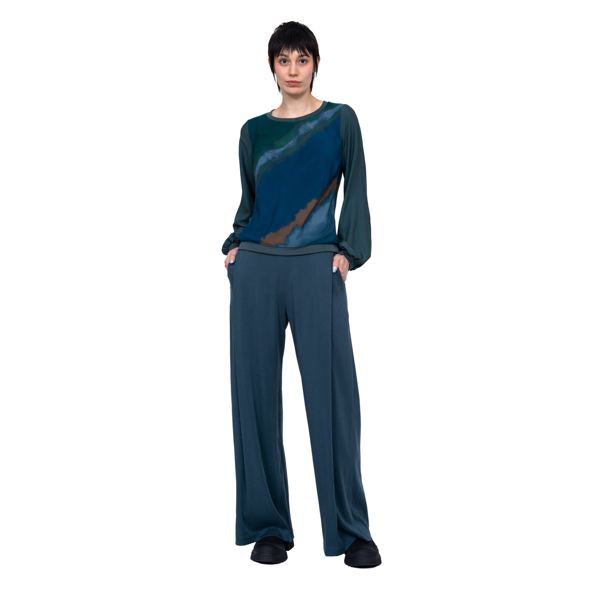 Satinbluse, verschiedene Farben