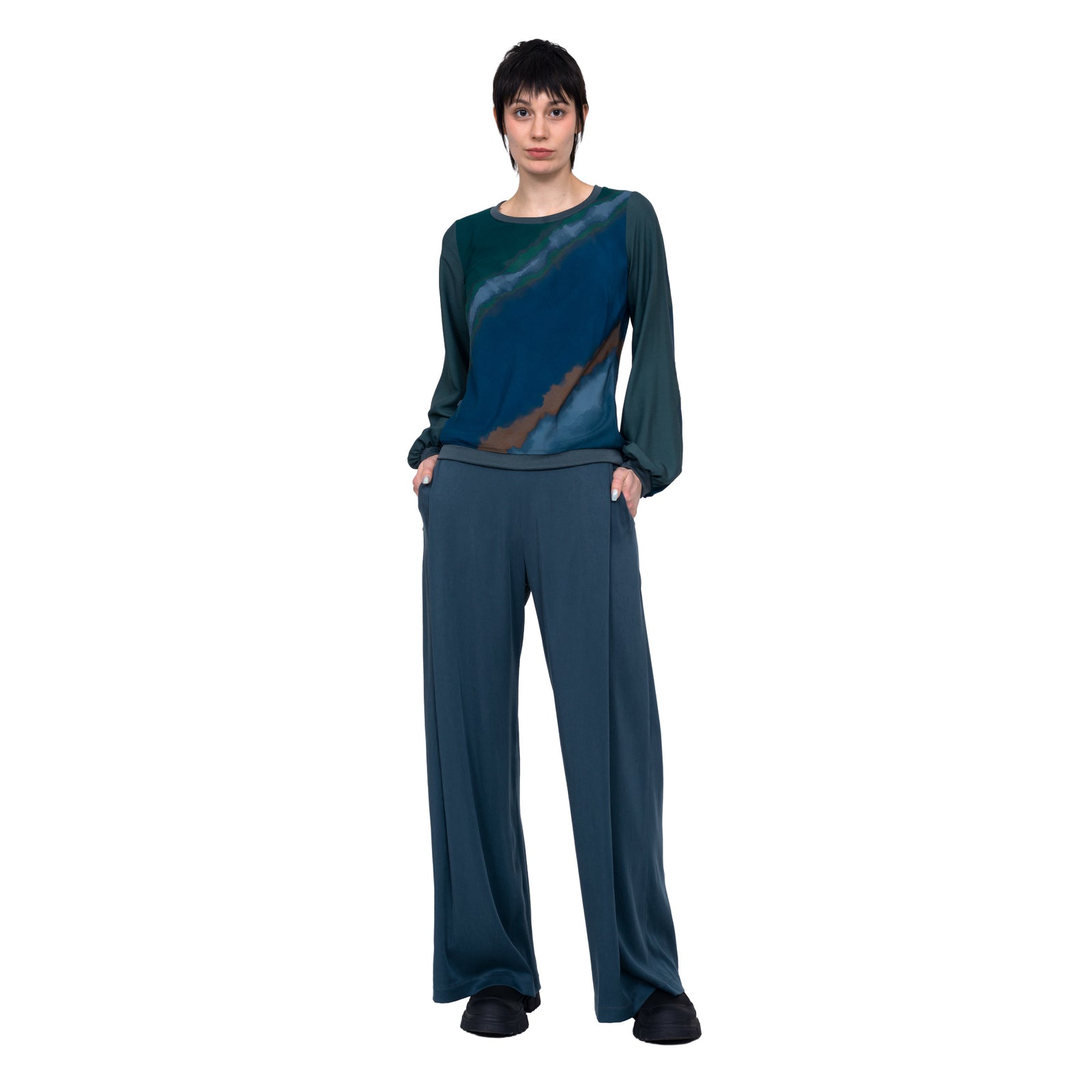 Satinbluse, verschiedene Farben