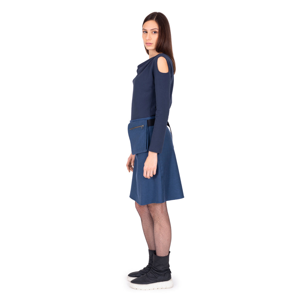 Sweatshirt mit Cut-Outs aus Bio-Jersey
